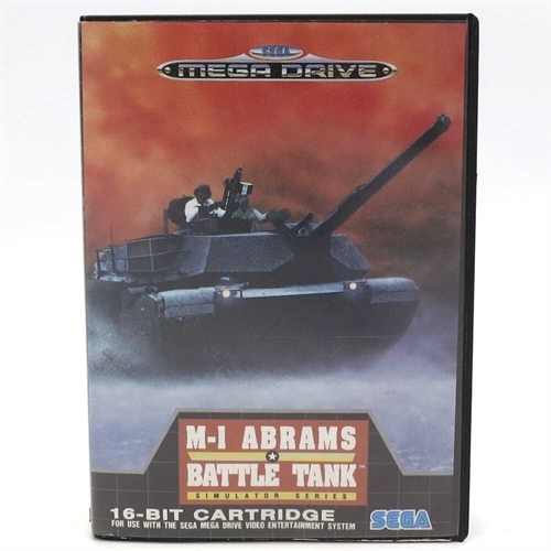 M-1 Abrams Battle Tank - Komplet I Æske - Sega Mega Drive Spil (B Grade) (Genbrug)